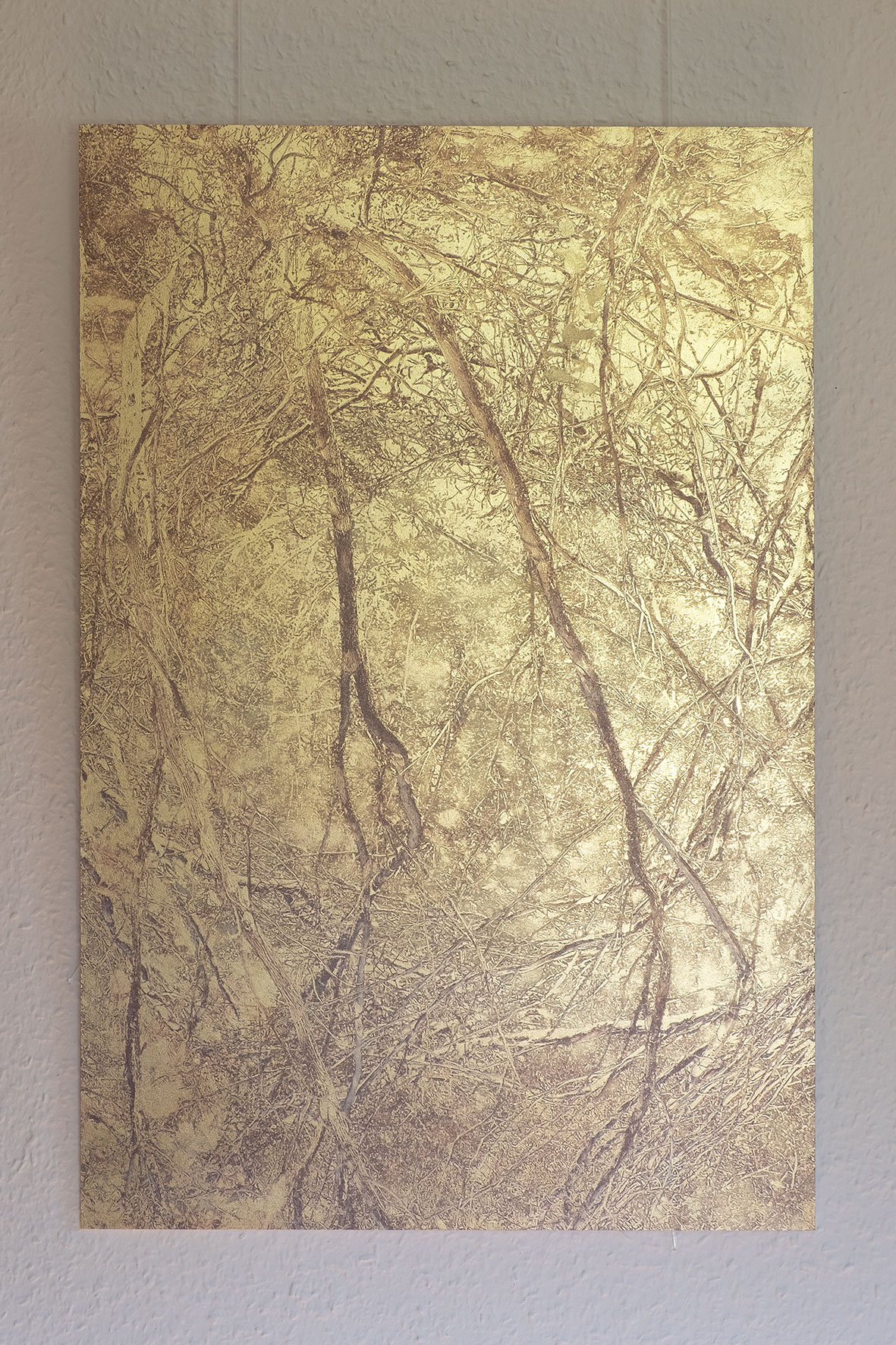 UV-Direktdruck auf Blattgold auf Forex 38x57cm